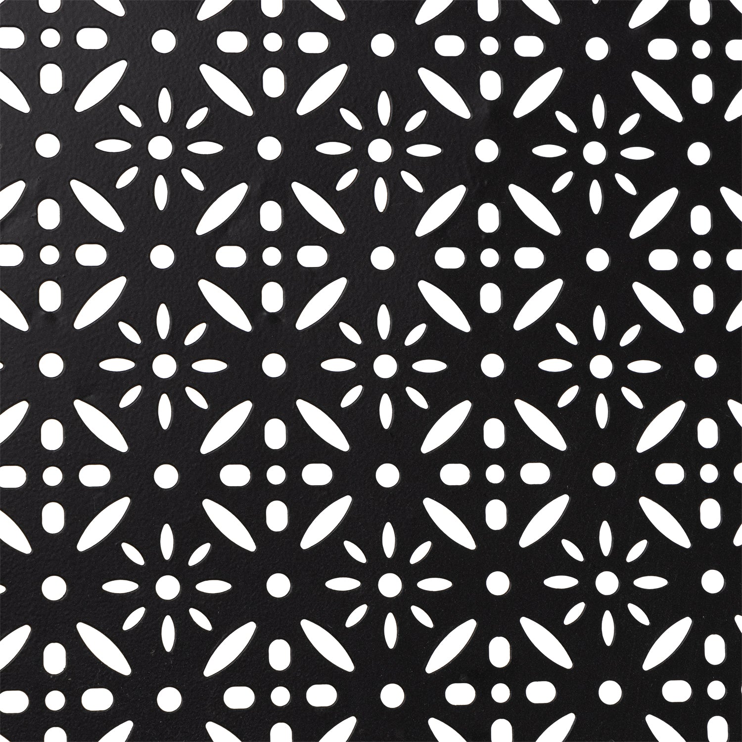 VESTIAMO CASA GIARDINO - Set giardino Bistrot tavolo rotondo 60 cm e 2 sedie pieghevoli in metallo Nero Stile Liberty